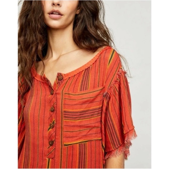 Free People Better Days Red Combo Maxi Dress NWT SZ XS - Picture 3 of 13